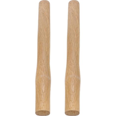 Manche de Marteau en Bois 2 Pièces 37 CM Poignée Remplaçable Antidérapante Adaptée pour Jardinage et Aventure Extérieure (1/5)