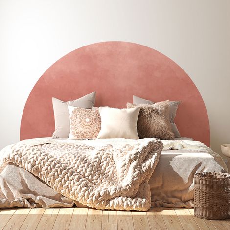 Stickers tête de lit - Couleur tendance - 160 x 130 cm - Pour lits (120 à 140 cm) - Adhésif MAT (1/2)