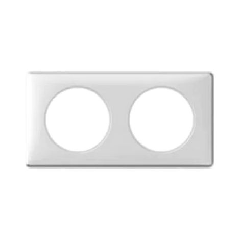 Legrand 068892 - Céliane plate - frosted - 2 posts - coconut
