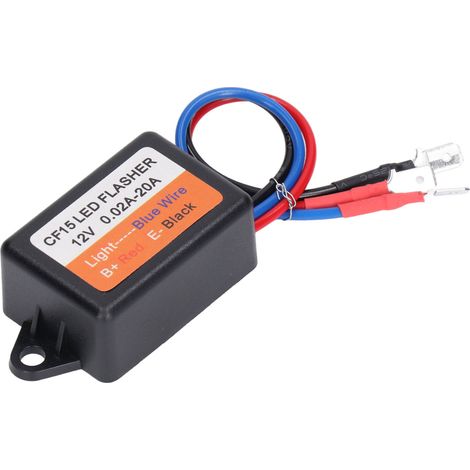 Module de clignotant automatique pour voiture, relais de clignotant LED, 12V 0,02-20A. (1/5)