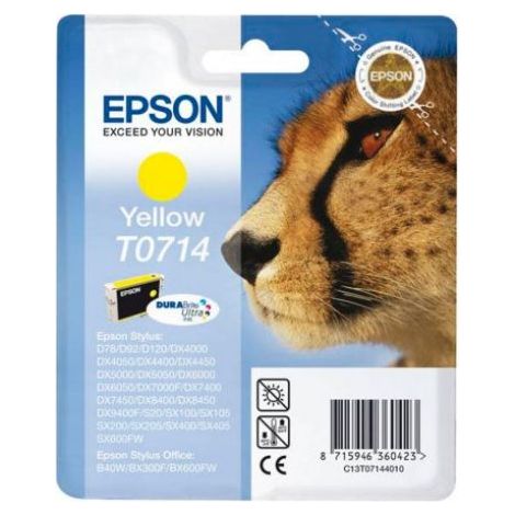Cartucho Original EPSON T0714 Amarillo - C13T071440B0 [ML-5.5][PAG-280]