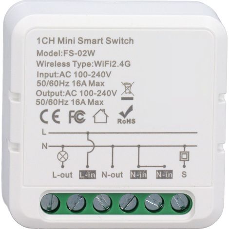 Intelligentes Relais-Schaltmodul, Sprachfernbedienung, WLAN-Funklicht, DIY, mit Timerfunktion (1/5)