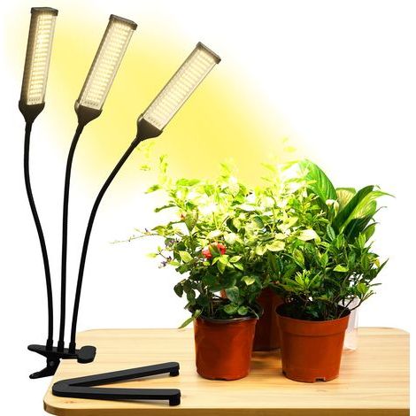 Lampes pour plantes d'intérieur, lampes de croissance d'intérieur à spectre complet avec minuterie (1/4)