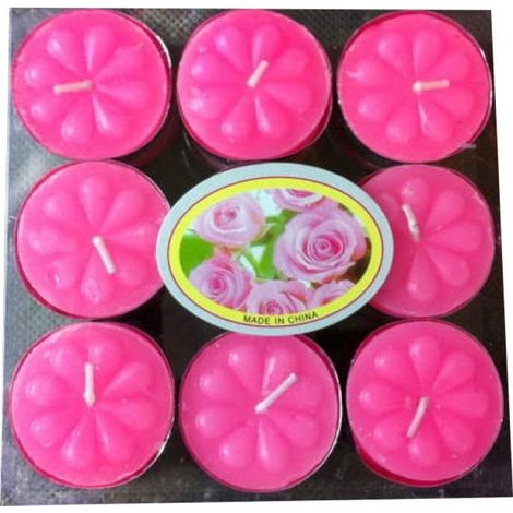 Set di 18 candele tealight profumate alla lavanda, 12x12 cm