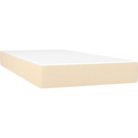 Maison Exclusive - Materasso a Molle Insacchettate Rigidità Media Crema 90x200x20 cm