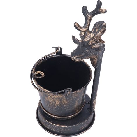 Cendrier Vintage Tête de Cerf en Fer Forgé, Décoration pour Maison Bureau Bar Hôtel (1/5)