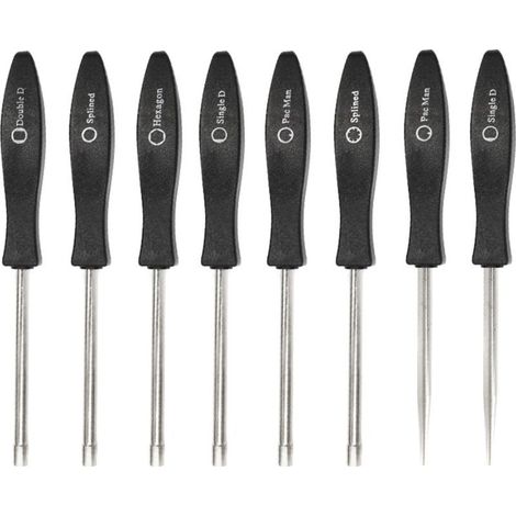 8 Pcs Tournevis de Réglage de Carburateur Tournevis pour Carburateur Nettoyage Moteur Réparation Convient à La Plupart des Moteurs de 2 Cycles (8 pcs tournevis avec boîte&aiguille) (1/5)