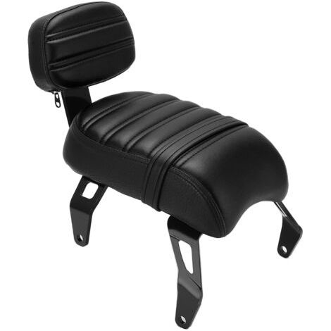 DEESSE SHOP-Selle passager Indian Scout Bobber avec dossier court – Confort prolongé – Installation facile – Cuir noir imperméable - 20182021Marron (1/5)