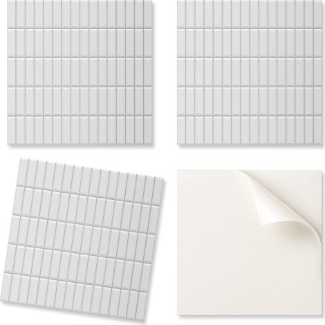 Azulejos de vinilo estampados - Decoraci贸n de dormitorio Mosaico rectangular liso de 20x20x20 cm