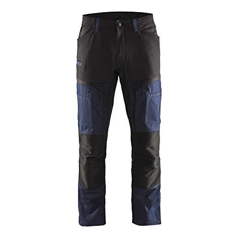 Pantaloni da lavoro stretch 1456 - Blu scuro/Nero S - FR(38) - SE(C44) - Corti (1/3)