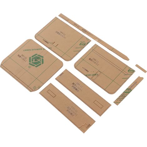 Patron acrylique pour sac bandoulière, kit de patron pour sac en cuir transparent haute résistance, idéal pour la confection artisanale. (1/5)