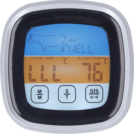 Thermomètre à viande numérique avec affichage LED, lecture précise, indicateur de température pour la cuisine (1/5)