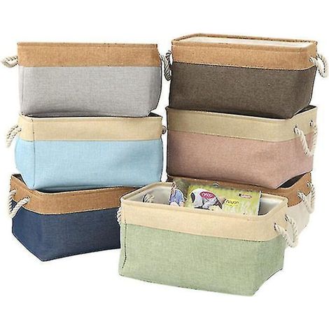 Panier de rangement personnalisé pour jouets et vêtements d'animaux - Nom du chien - Taille M - 36 x 26 x 16 cm (1 pièce) - Bleu foncé réfléchissant (1/3)