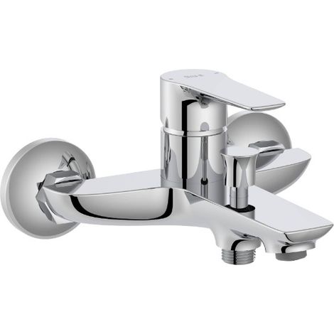 Mitigeur extérieur pour salle de bains-douche avec inverseur automatique - collection MONODIN - Roca - A5A018GC00 - couleur : Chromé (1/2)