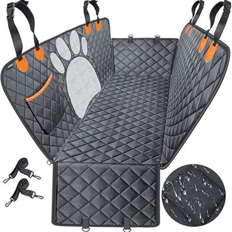 Housse de Protection Voiture pour Chien Imperméable avec 2 Ceintures de Sécurité (1/4)