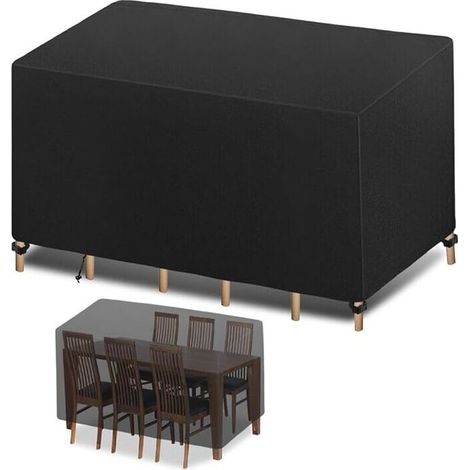 Housse Salon de Jardin 21313274cm Protection Bache Table de Jardin Mobilier Extérieur Imperméable Coupe-Vent Anti-UV Résistant Au Froid Housse de Meuble Tissu Oxford (21313274)-- (1/5)