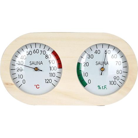 2-in-1 sauna thermometer and hygrometer, high-precision sauna accessories, thermo-hygrometer for wooden saunas, digital thermometer and hygrometer for steam rooms