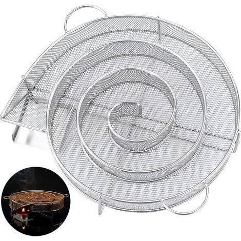 Kaltrauchgenerator, Kaltrauchspirale zum Räuchern von Fleisch und Fisch, Edelstahl, geeignet zum Kalträuchern in Räucheröfen, Grills, Grillgeräten usw. (Klein) (1/5)