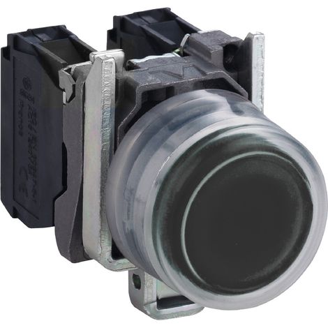 Harmony bouton-poussoir noir IP69K Ø22 - à impulsion - 1F - XB4BP21 (1/5)
