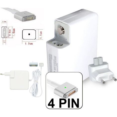 Trade Shop - Fuente De Alimentación 60w Compatible Con Portátil Magsafe 2 Macbook Pro Retina 13" 4 Pines - (1/2)