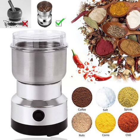 Moulin à café électrique 150 W pour la cuisine, céréales, grains de café, noix et épices. Machine multifonctionnelle F0e0EU (1/5)