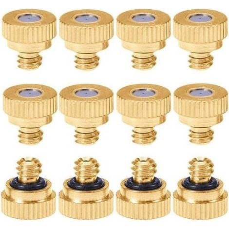 20PCS Buse de Brumisation en Laiton Buse Brumisateur Arrosage 0.4mm Srrosage Sprinkler pour Irrigation de Jardin Système de Refroidissement (1/5)