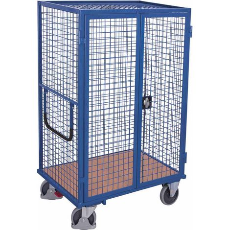 VARIOfit Etagenwagen fest verschweißt Ladefläche 1045x685mm Enzianblau RAL 5010