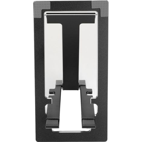 Support de téléphone pliable pour table, en alliage d'aluminium, portable, pour la maison ou le bureau, noir. (1/5)