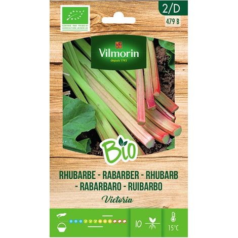 Vilmorin Garden Bio Seeds Ruibarbo Victoria oltre 0,5 gr