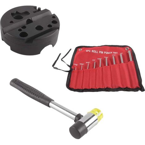 14 Pcs Tensioning Punch Set Gunsmith Repair and Removal Tools with Hammer for Automobiles, Watches, Jewelry and Crafts (1/5)