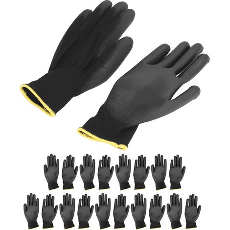10 paires de gants de travail enduits de PU antistatiques, Kit d'accessoires de travail de sécurité 7S (1/5)