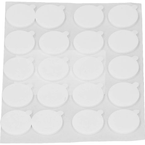 Lot de 10 Pastilles Adhésives Double Face avec Pâte Fixante Ronds Oreilles, Accroche Forte 20mmx2mm, Idéal Collage & Fixation (1/5)