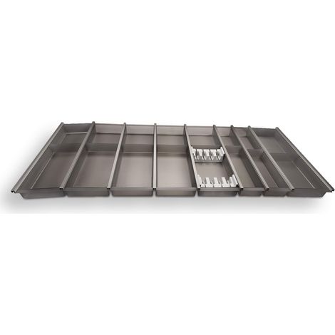 Cuisio Besteckeinsatz Besteckkasten 1200 mm Transluzent-graphitgrau (1/5)