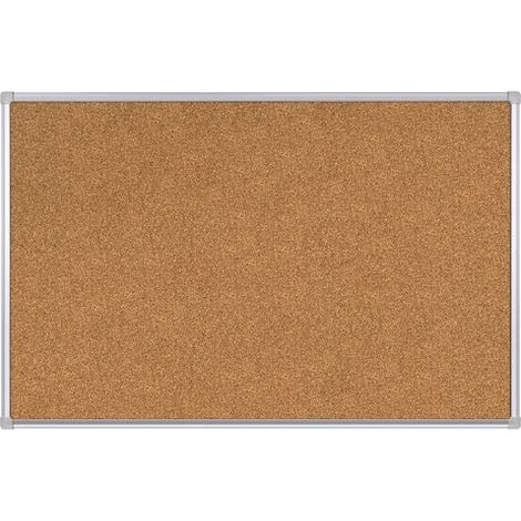 Tableau en liège 60 x 90 cm – Cadre aluminium – Surface facile à punaiser – Pour communication interne – Maxiburo