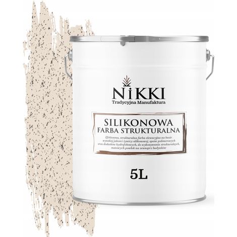 Silikon-Strukturfassadenfarbe 5L Hellbeige F442 UV (1/5)