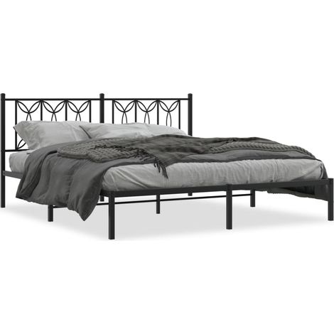 Maison Exclusive - Estructura cama sin colchón con cabecero metal (1/5)