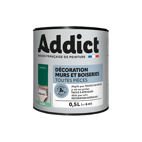 Pintura acrílica satinada de 0,5 litros Amazone - Addict