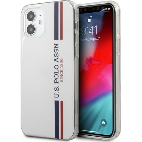 Custodia per iPhone 12 mini US Polo Tricolor Collection bianca (1/5)