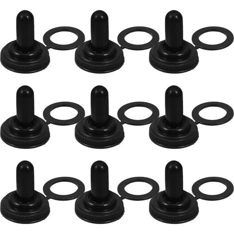 Capuchons Étanches et Antipoussière en Caoutchouc Lot de 10 pour 12mm Interrupteur à Bascule Protection Rapide et Solide pour Usage Industriel (1/5)