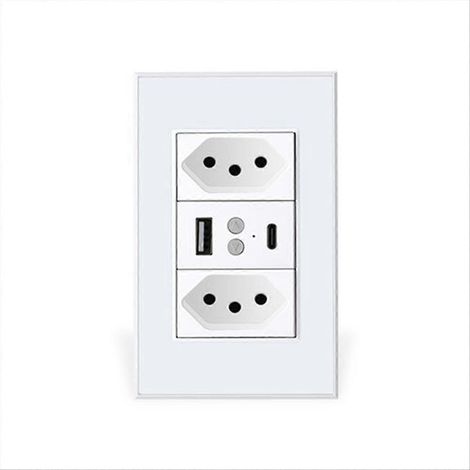 Prise connectée Tuya Zigbee Brésil 10A avec prise européenne (1/5)