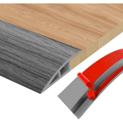 Barre de Seuil Adhesive Seuil de Porte Barre de Seuil Multiniveau pour Relier Les Joints de Sol et Les Transitions de Seuil de Moquette, Carrelage (1/5)