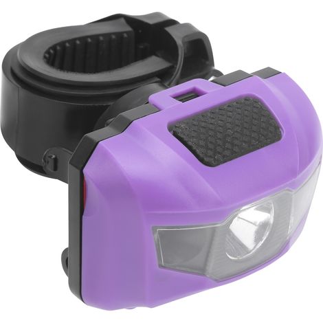 Feu avant et arrière de vélo à double fonction avec pince, étanche pour une utilisation nocturne en extérieur - Violet (1/5)