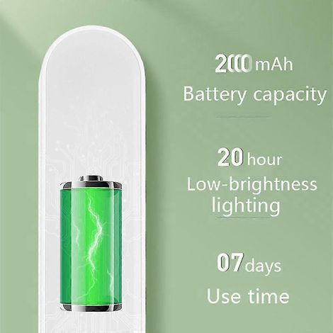Lampe de table/horloge, lampe de bureau magnétique LED USB portable pour le travail et la lecture (1/3)