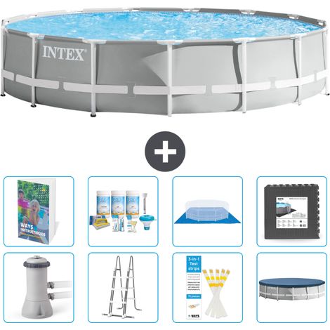 Prism Frame Pool Rund - 457x107 cm - 9-teilig S581