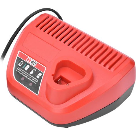 Chargeur de batterie au lithium 10,8 V/12 V pour batterie M12/N12, références 48-11-2401 et 48-11-2402, prise UE 220 V. (1/5)