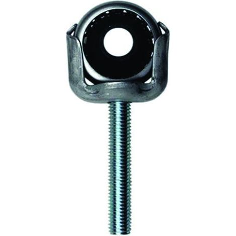 Supporto regolar con cuscinetto a sfera - boccola nylon m10 per avvolgibili - 5 pz