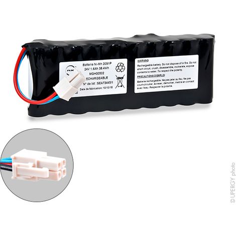 NX - Batterie médicale rechargeable 20x AA 20S1P ST6 24V 1600mAh Molex