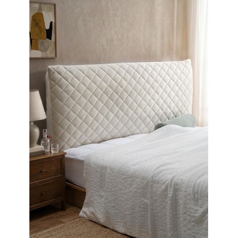 Housse de protection matelassée pour tête de lit, beige, 160 x 70 cm (1/5)
