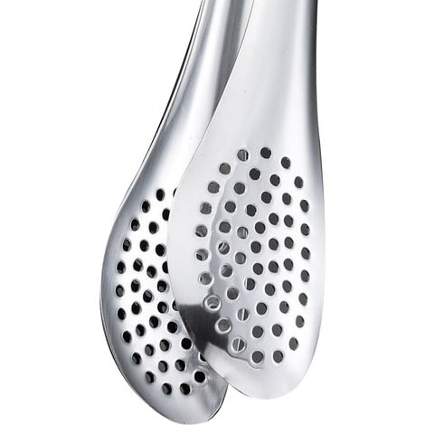 Pince barbecue portative antidérapante inox, résistante à la chaleur, gril cuisine extérieur, camping, 23 cm, prévient brûlures, manche ergonomique. (1/5)