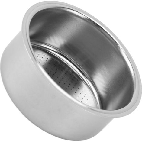 3 portafiltri da caffè a due scomparti in acciaio inox, 51 mm, resistenti alla corrosione, per macchine da caffè. (1/5)